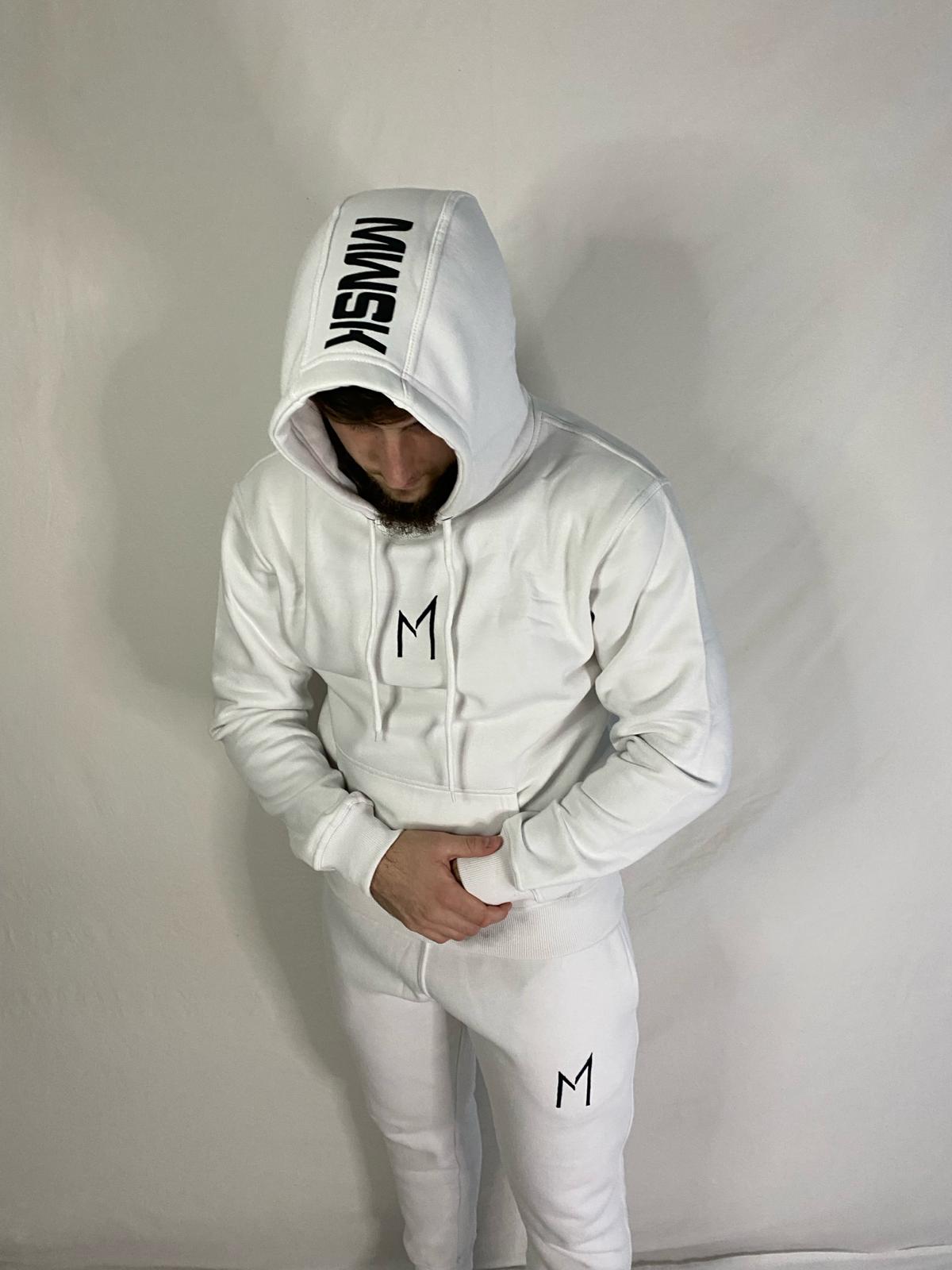 Sweat à capuche MWSK Blanc